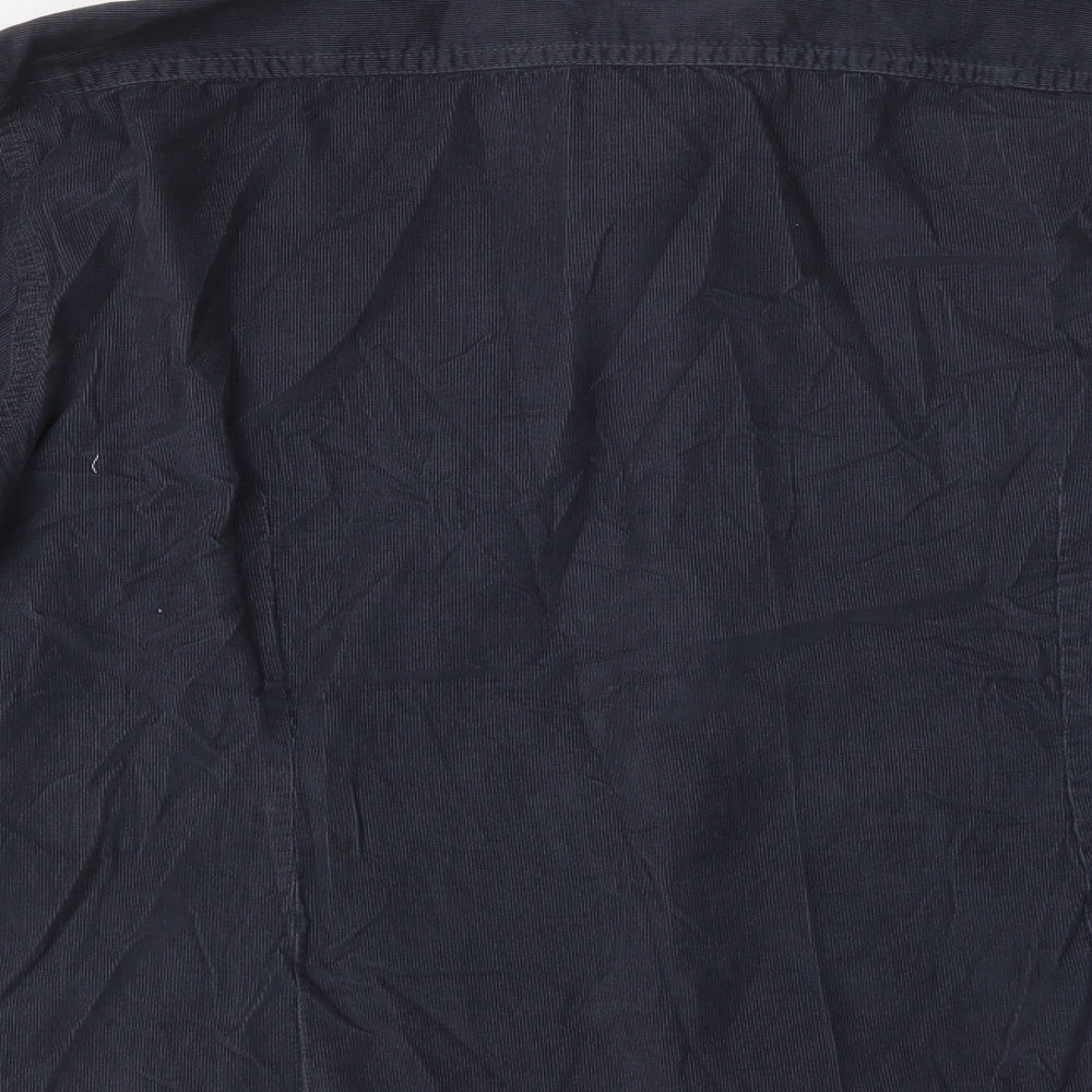Mens UK Size L Burton Blue  Button-Up Long Sleeve Casual Shirt