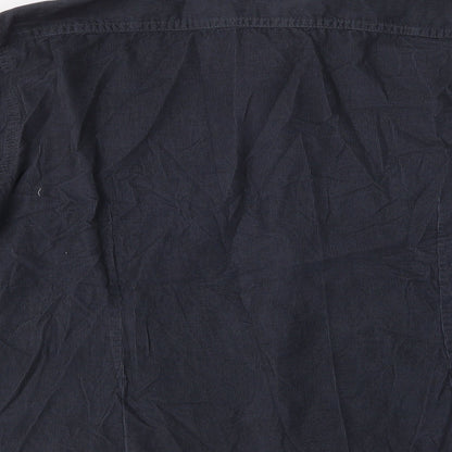 Mens UK Size L Burton Blue  Button-Up Long Sleeve Casual Shirt