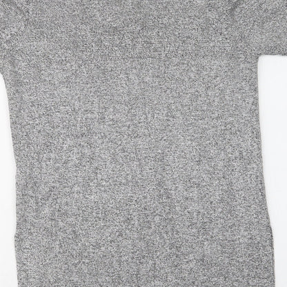 Womens UK Size 10 Topshop Grey Tunic Blouse