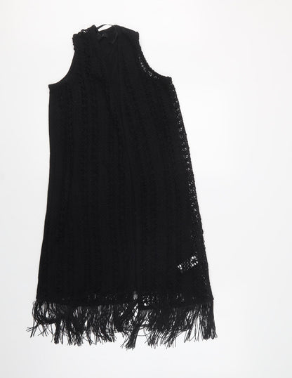 Primark Womens Black V-Neck  Polyester Vest Jumper Size 8