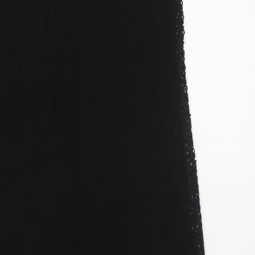 Primark Womens Black V-Neck  Polyester Vest Jumper Size 8