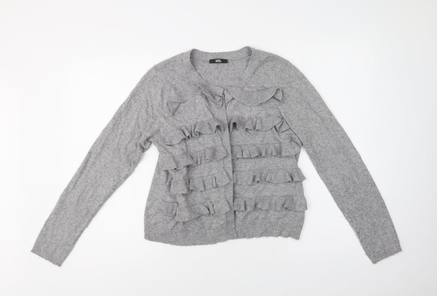 Womens UK Size 14 M&S Grey Cardigan Jumper