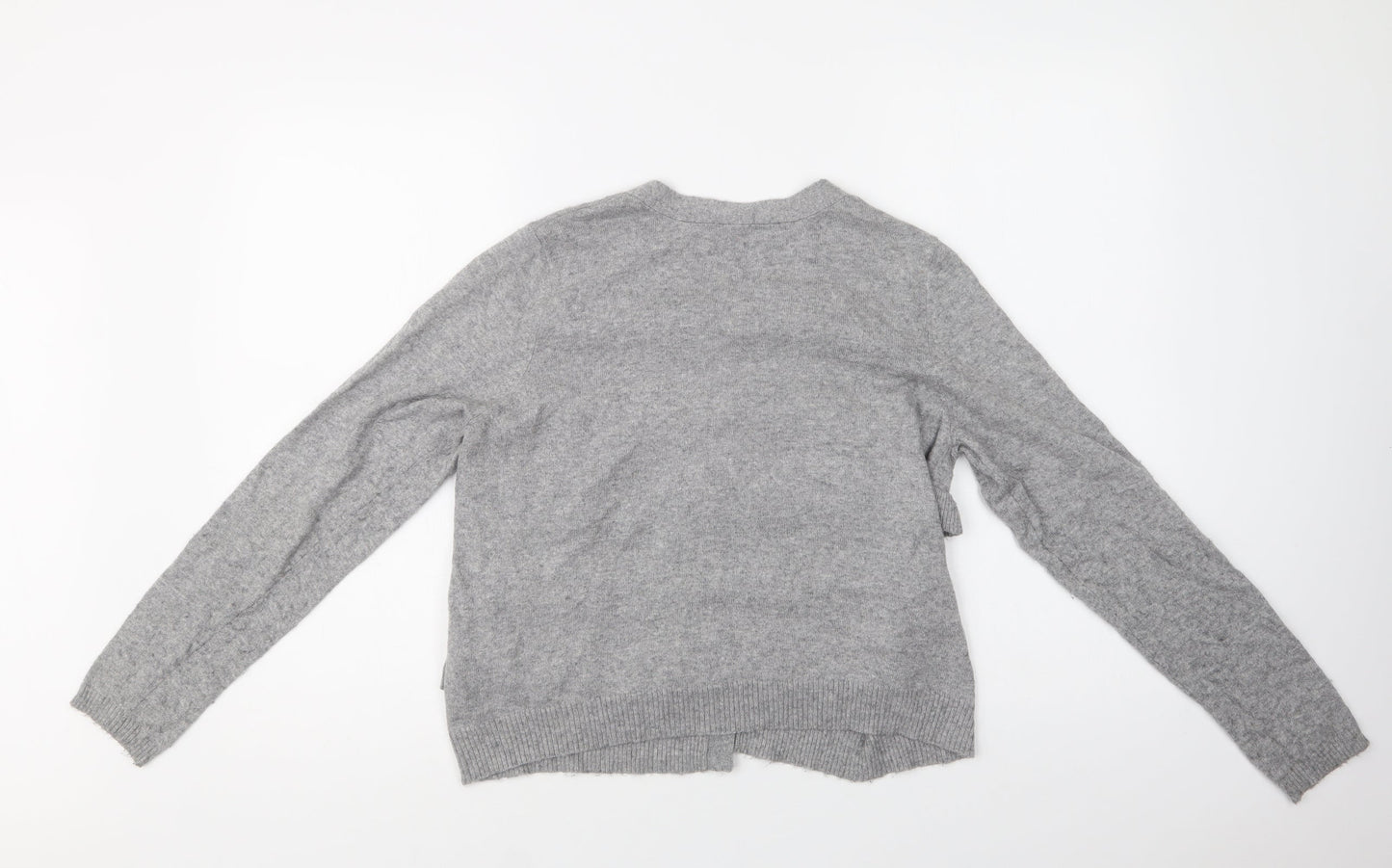 Womens UK Size 14 M&S Grey Cardigan Jumper