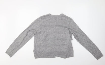 Womens UK Size 14 M&S Grey Cardigan Jumper
