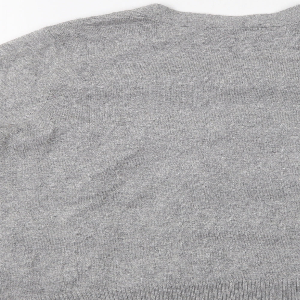 Womens UK Size 14 M&S Grey Cardigan Jumper