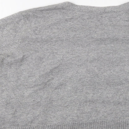 Womens UK Size 14 M&S Grey Cardigan Jumper