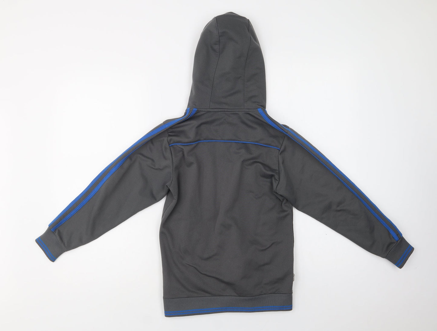 Lonsdale Boys Grey  Polyester Full Zip Hoodie Size 7-8 Years  Zip