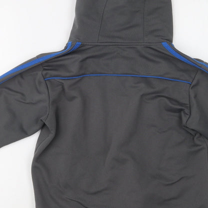 Lonsdale Boys Grey  Polyester Full Zip Hoodie Size 7-8 Years  Zip