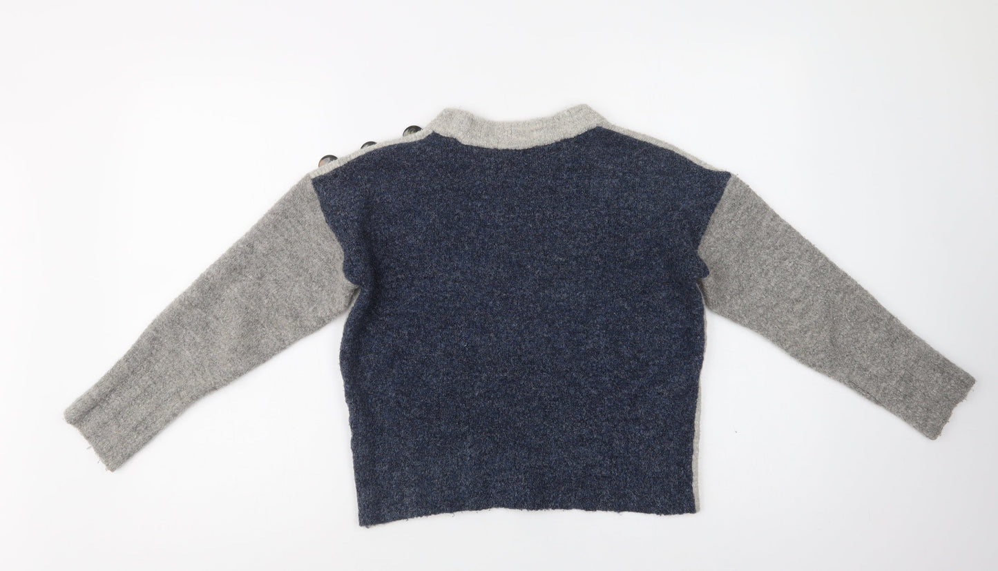 Womens UK Size S M&S Grey Pullover Jumper