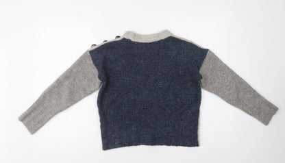 Womens UK Size S M&S Grey Pullover Jumper
