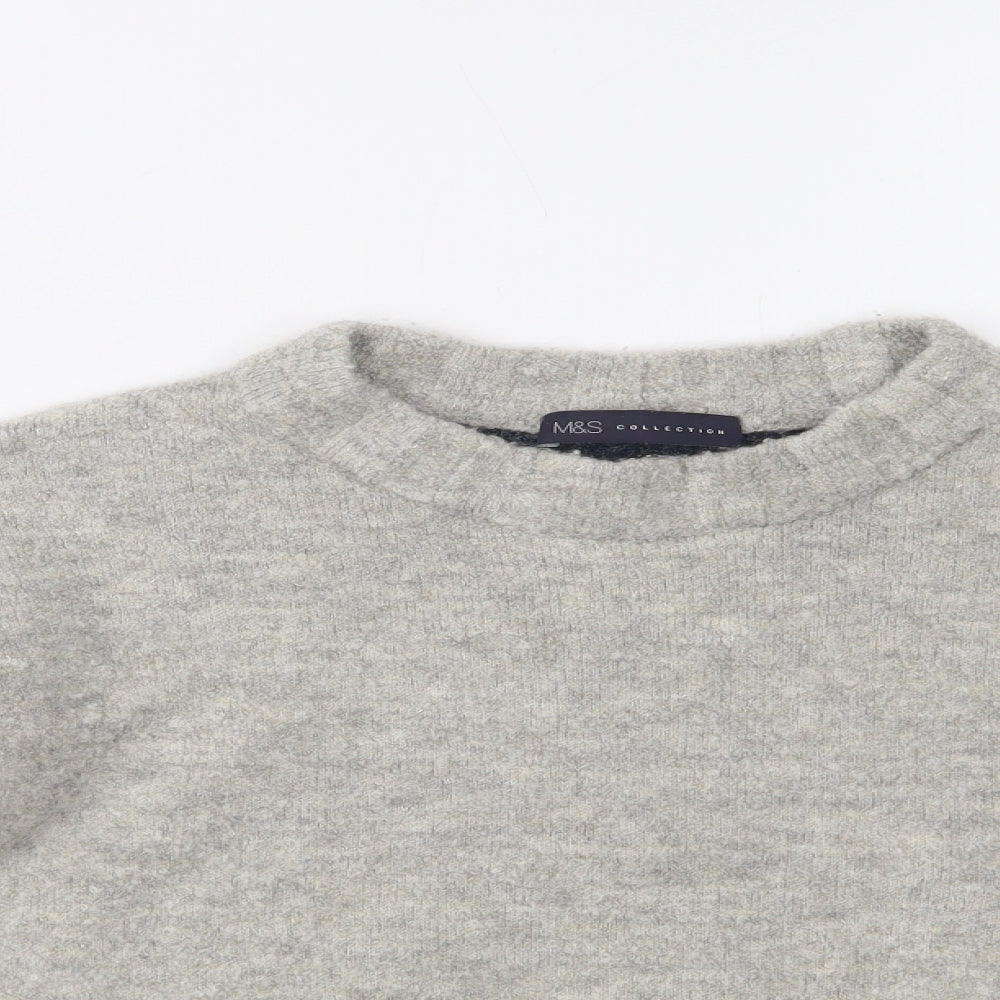 Womens UK Size S M&S Grey Pullover Jumper