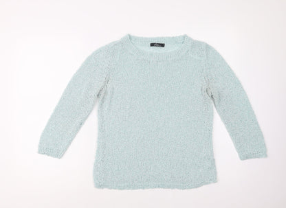 Womens UK Size S Bm Collection Green Shrug Jumper