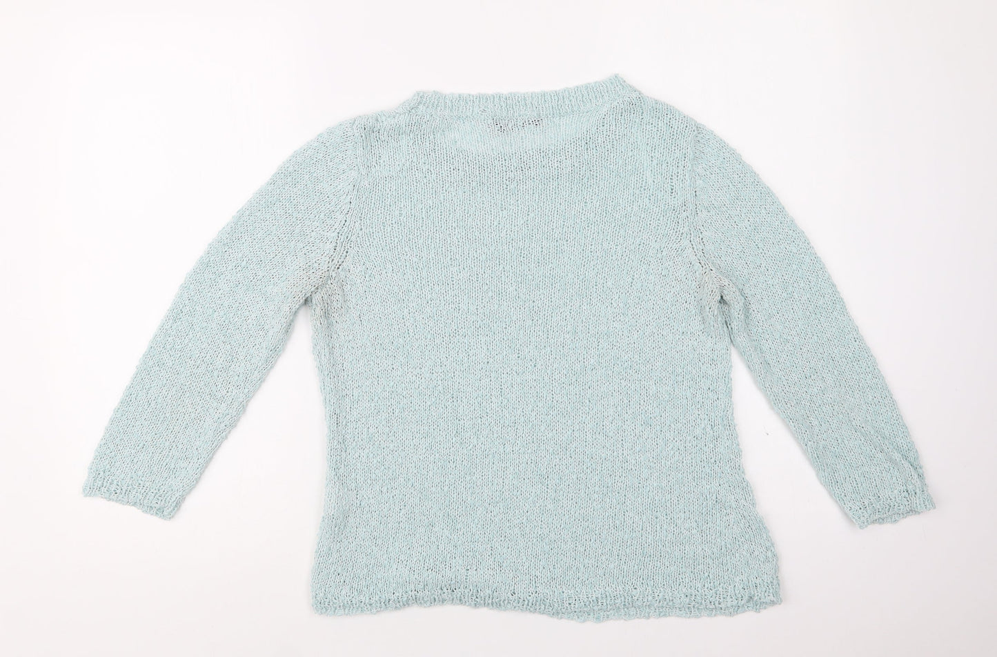 Womens UK Size S Bm Collection Green Shrug Jumper
