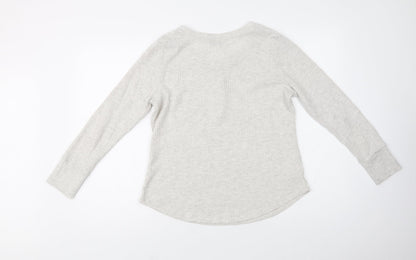 Papaya Womens Grey  Polyester Top Lounge Set Size 14  Button