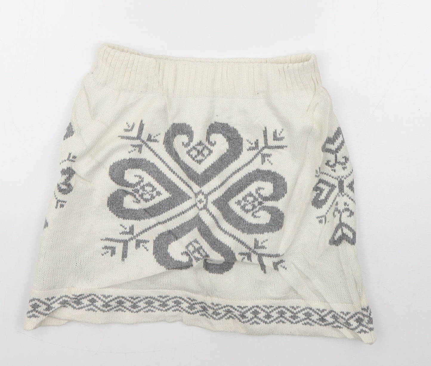 Womens UK Size 10 Preworn Mini Knit Skirt