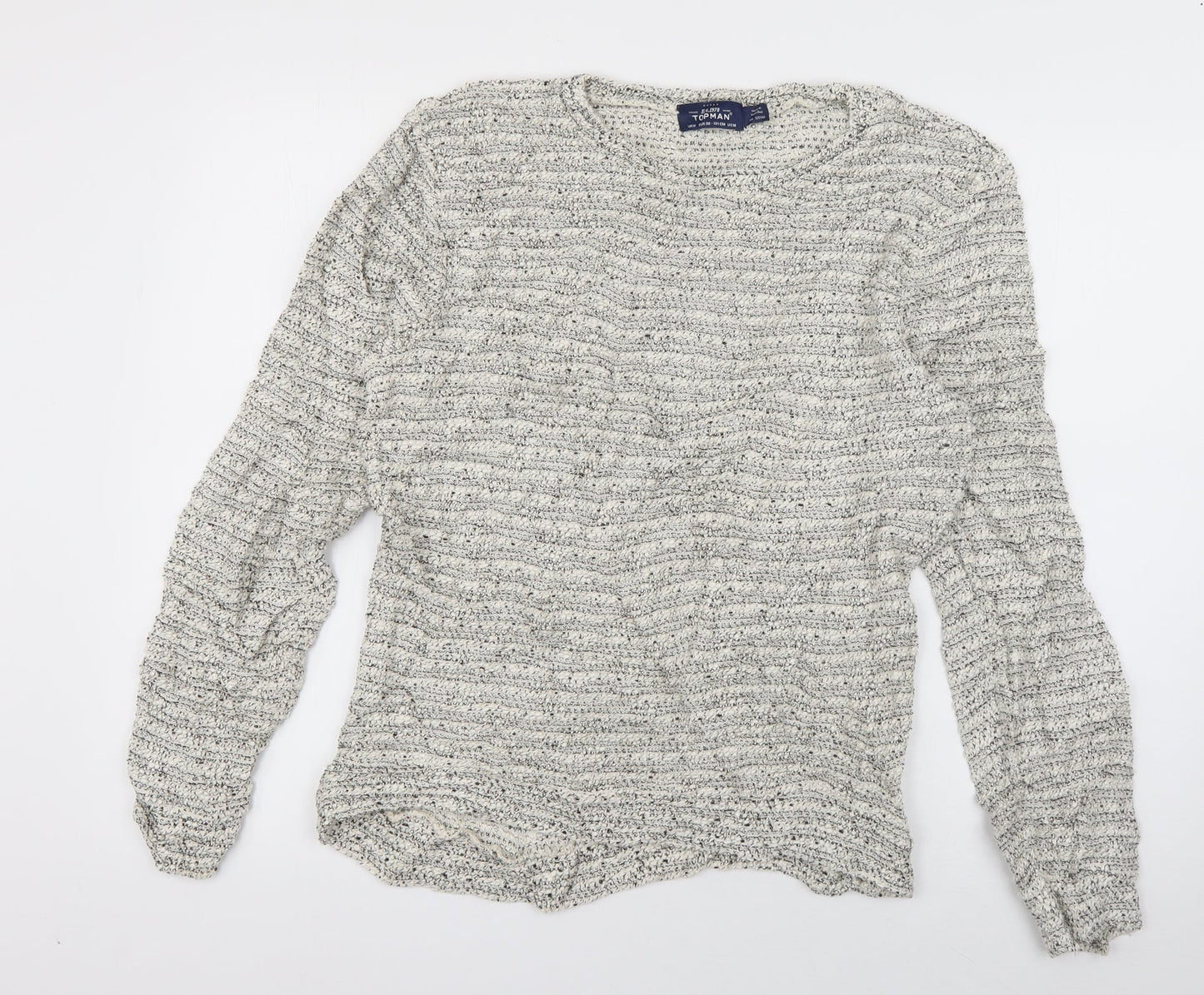 Womens UK Size M Topman Ivory Pullover Jumper