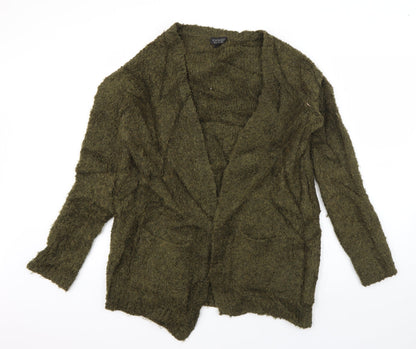 Womens UK Size 8 Topshop Green Cardigan Jumper