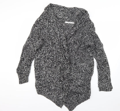 Chaber Womens Grey Collared  Acrylic Cardigan Jumper Size 8