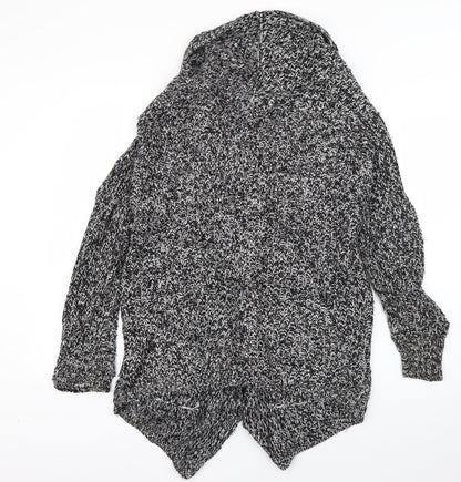 Chaber Womens Grey Collared  Acrylic Cardigan Jumper Size 8