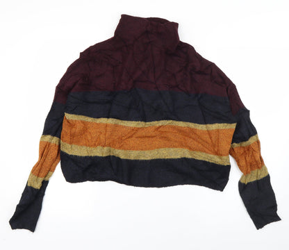 Womens UK Size S New Look Multicoloured Pullover Jumper