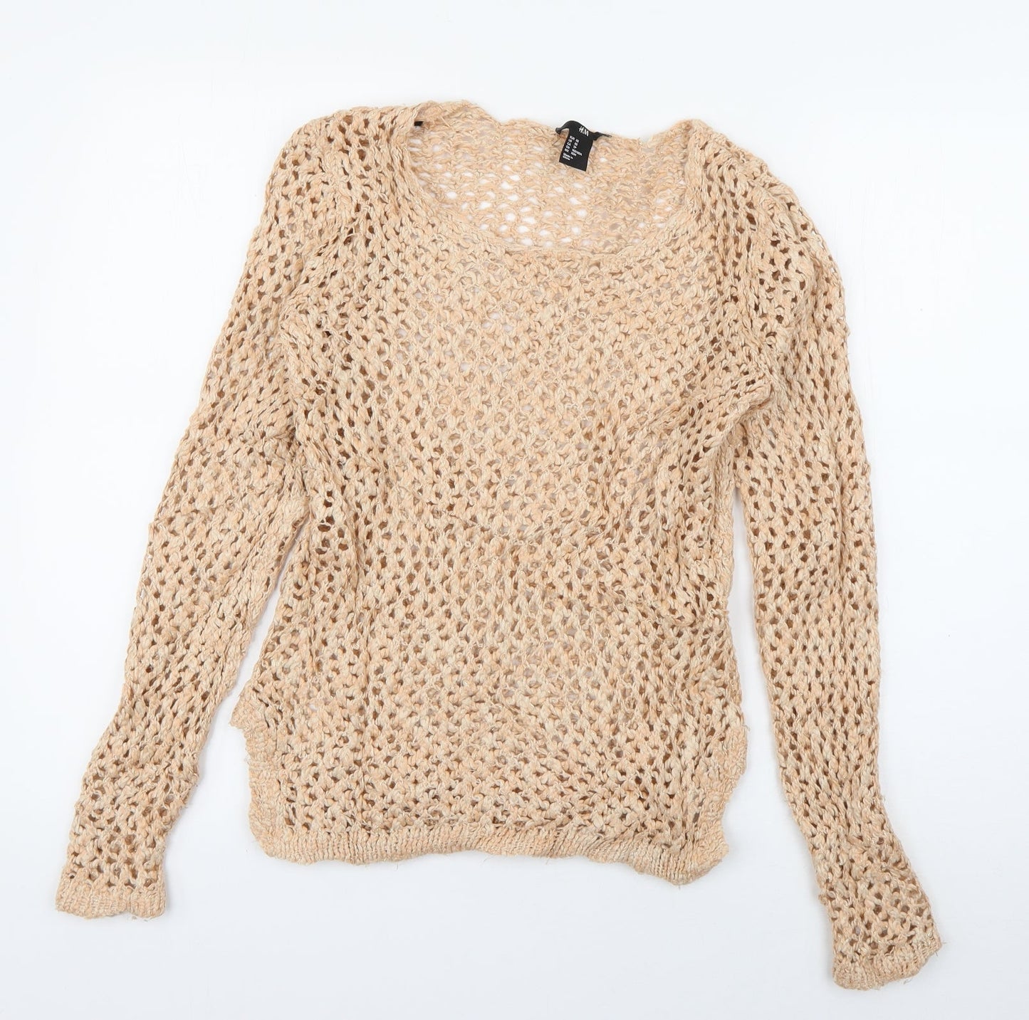 Womens UK Size XS H&M Orange Pullover Jumper