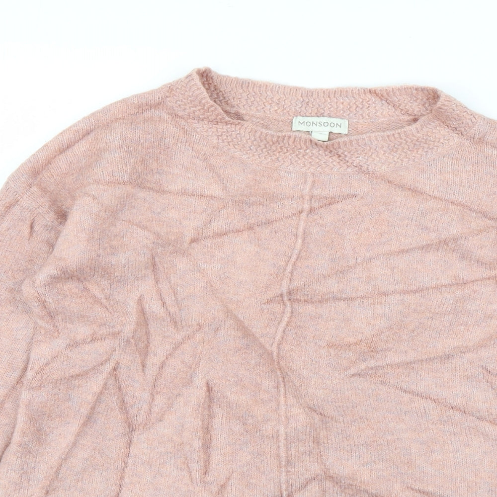 Womens UK Size S Monsoon Pink Pullover Jumper