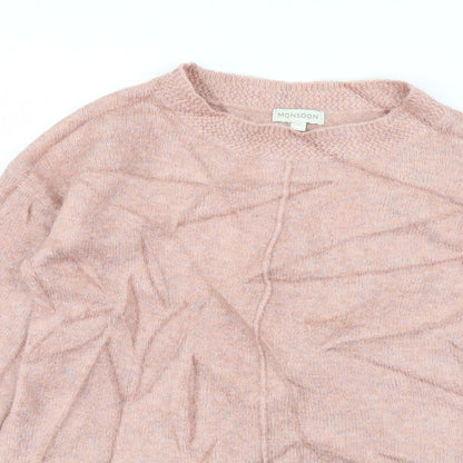 Womens UK Size S Monsoon Pink Pullover Jumper