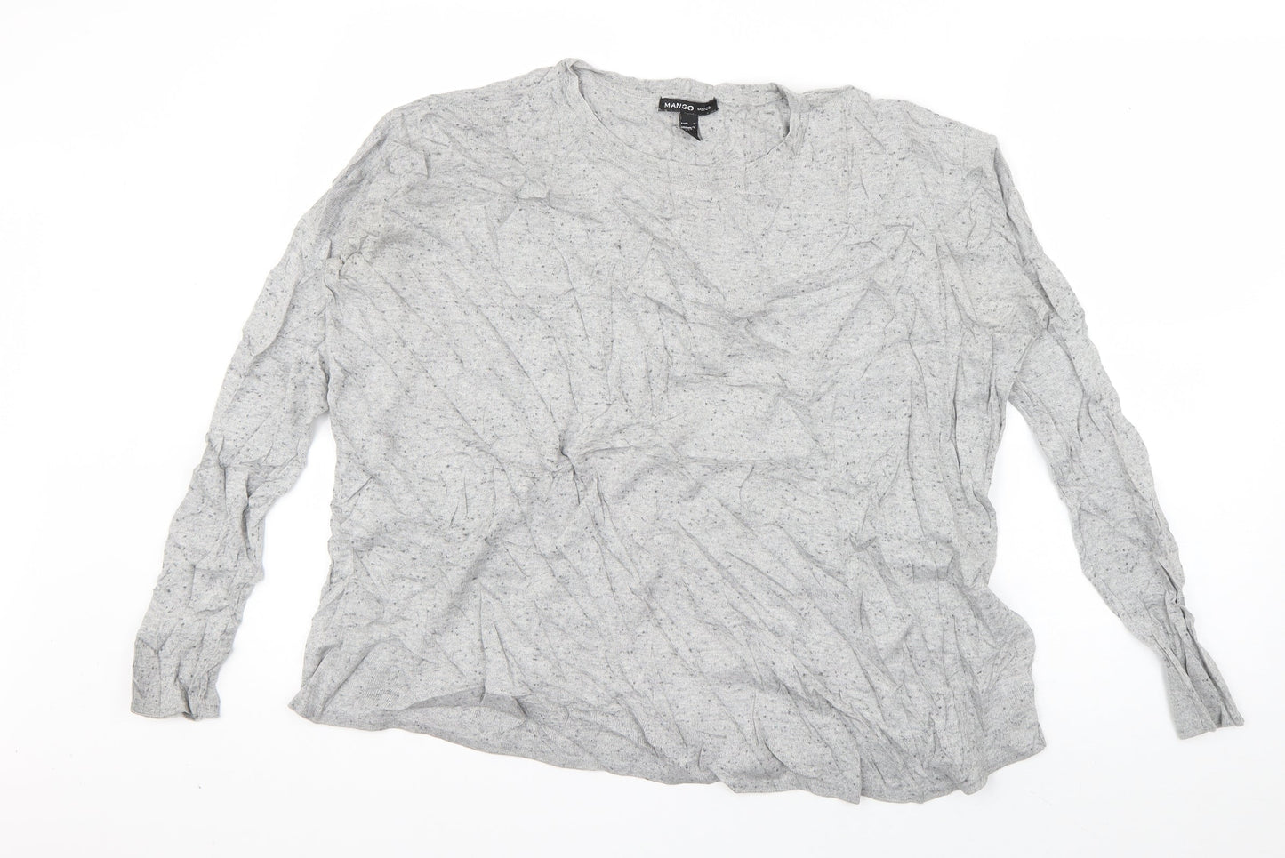 Womens UK Size M Mango Grey Pullover Jumper