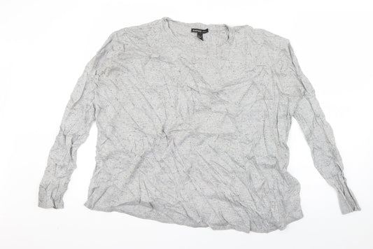 Womens UK Size M Mango Grey Pullover Jumper