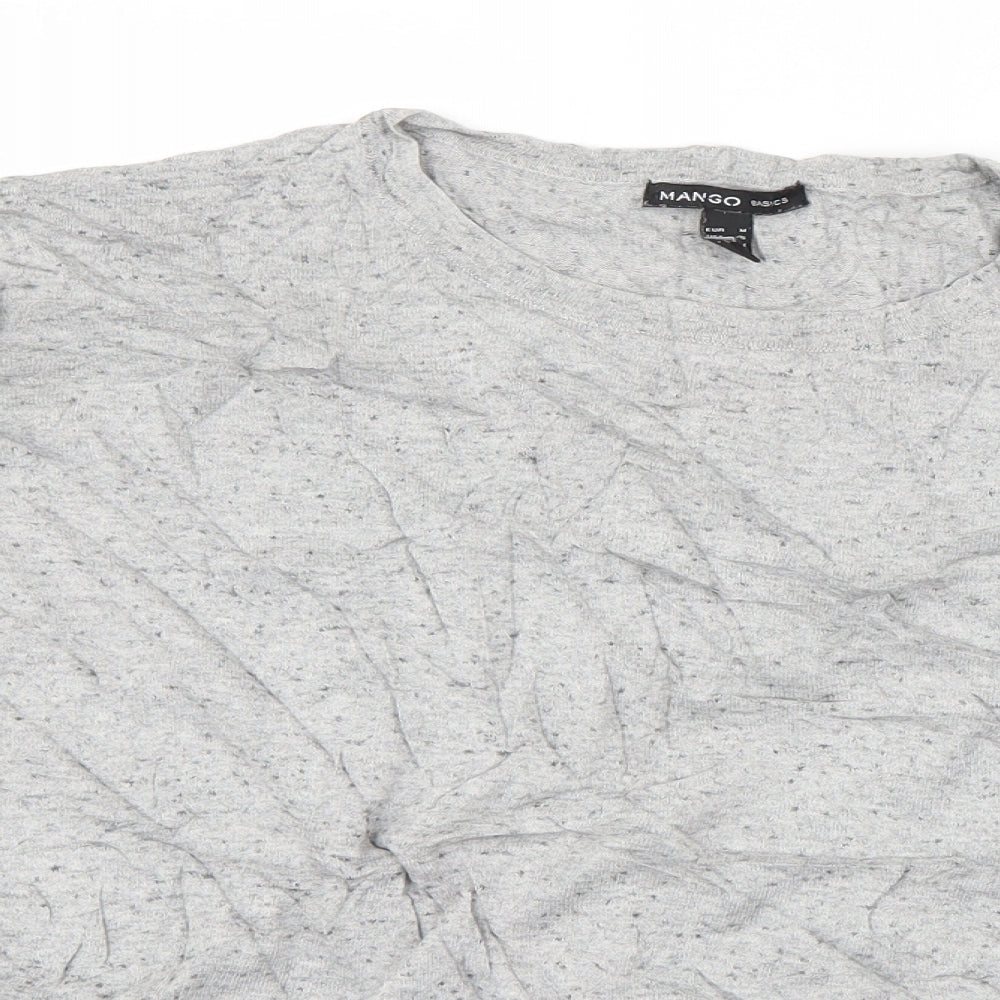 Womens UK Size M Mango Grey Pullover Jumper