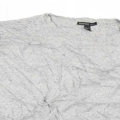Womens UK Size M Mango Grey Pullover Jumper