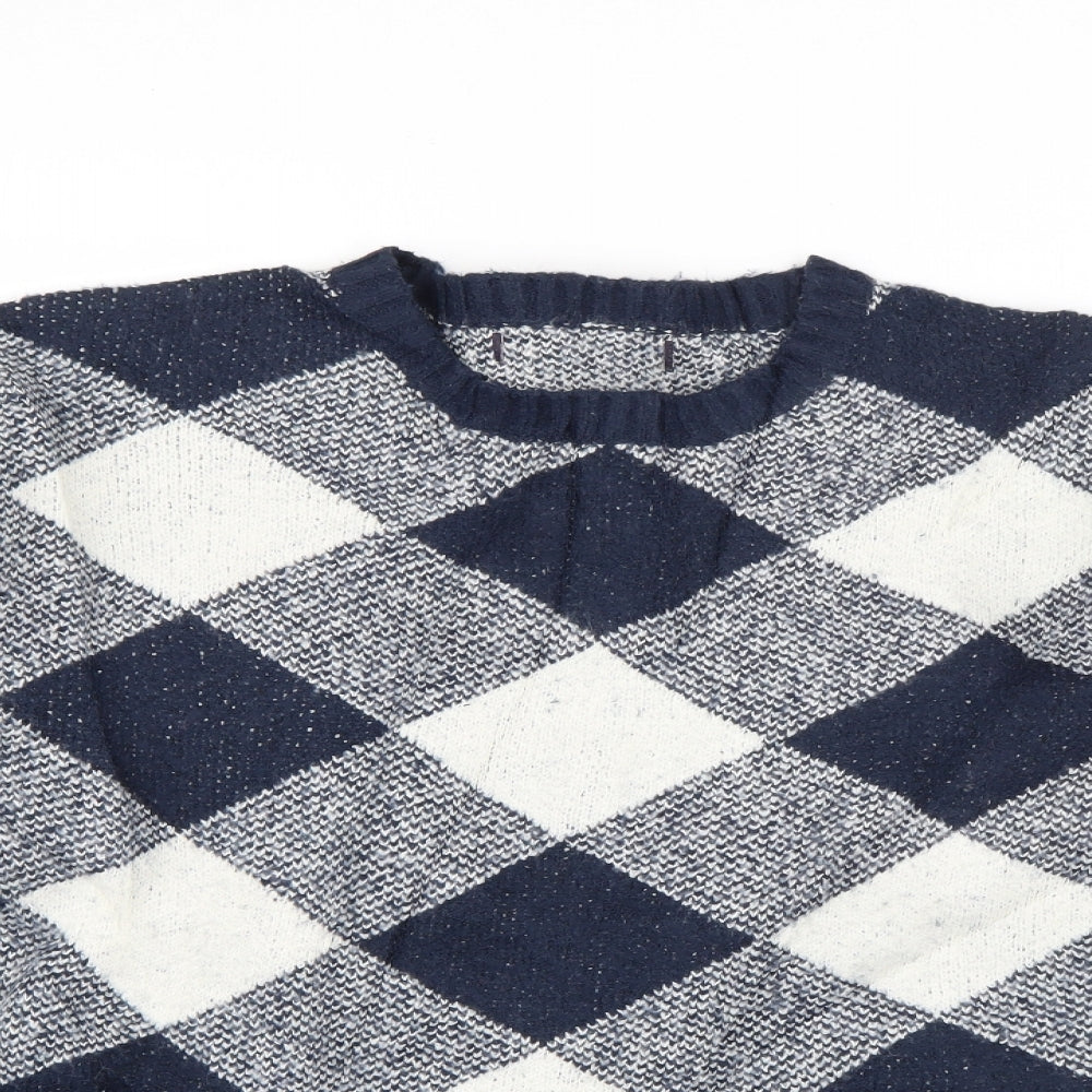 Womens UK Size L Marks and Spencer Blue Pullover Jumper
