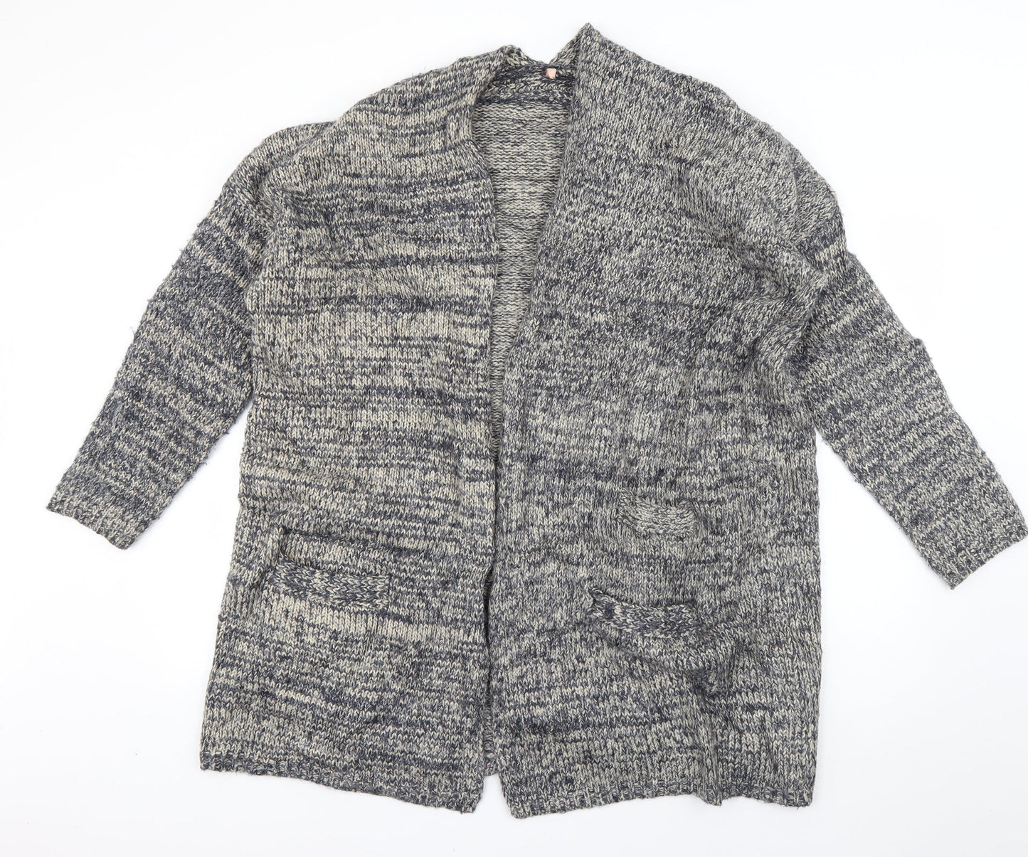 Womens UK Size S Preworn Blue Cardigan Jumper