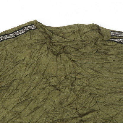 Womens UK Size XS Oasis Green Pullover Jumper