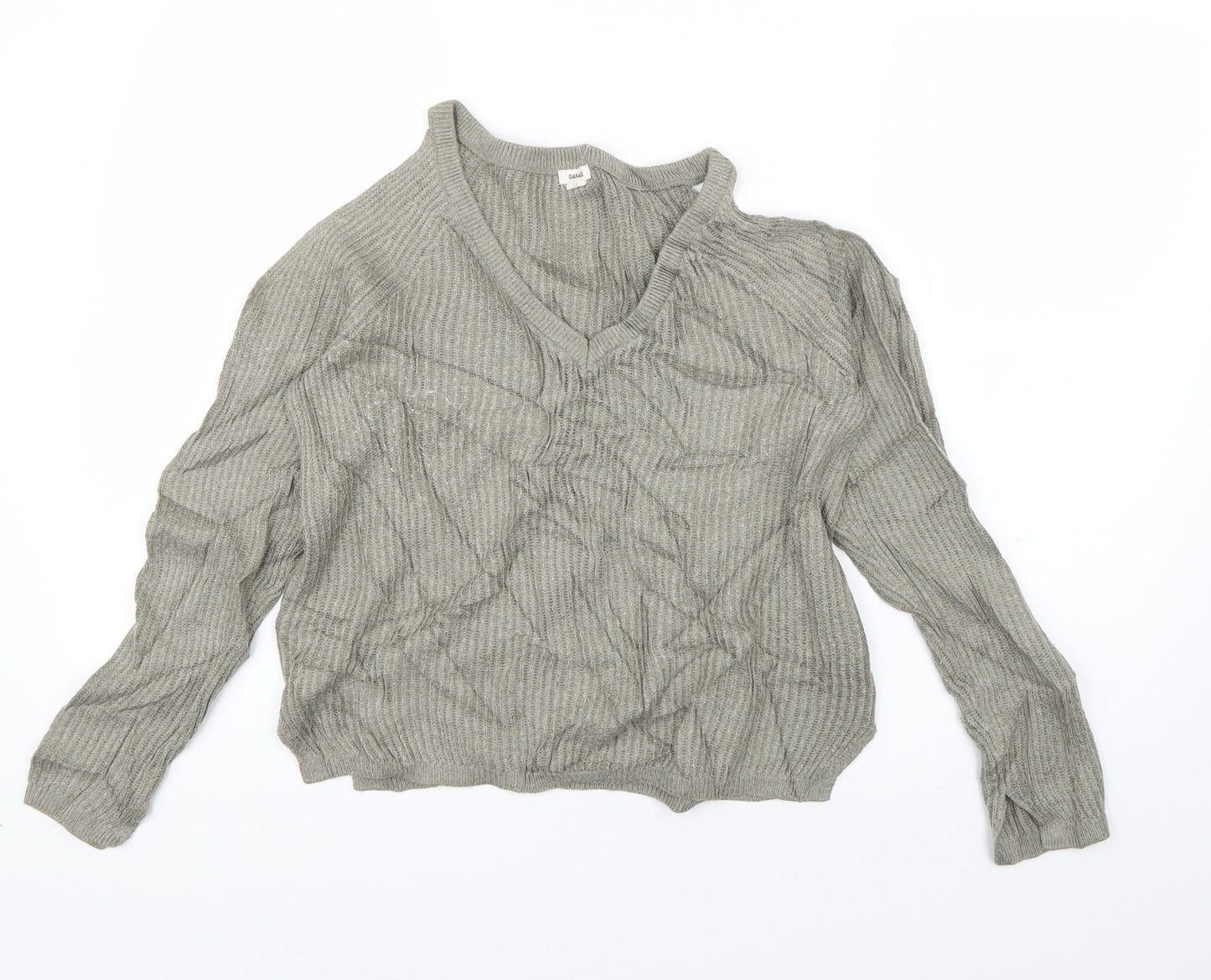 Womens UK Size S Garage Green Pullover Jumper