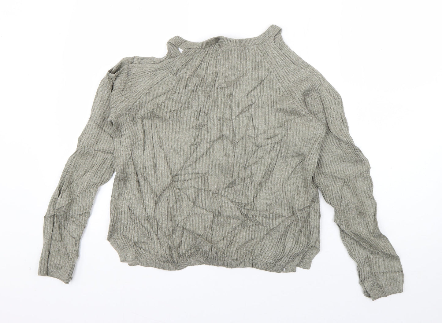 Womens UK Size S Garage Green Pullover Jumper