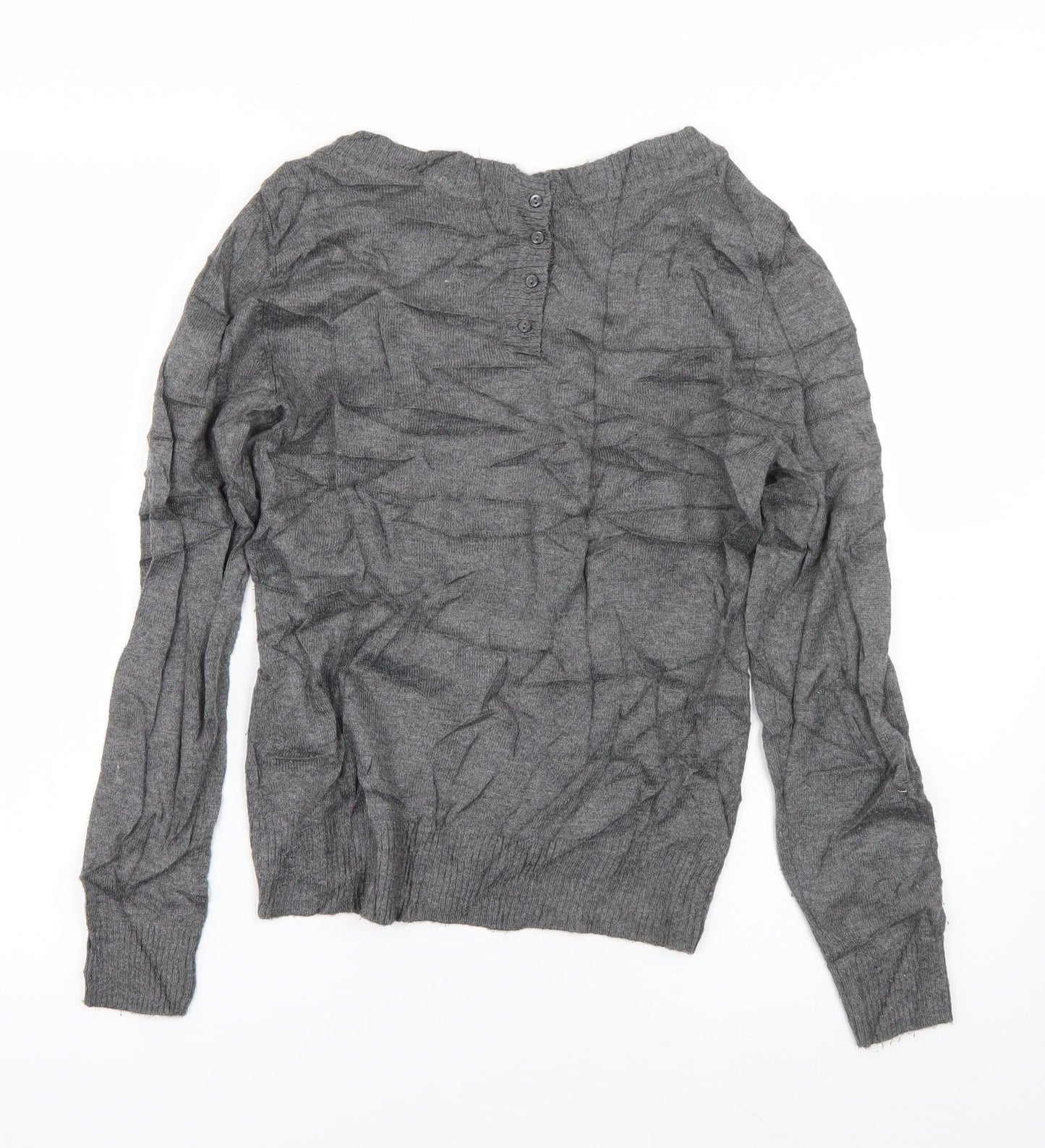 Womens UK Size XS H&M Grey Pullover Jumper
