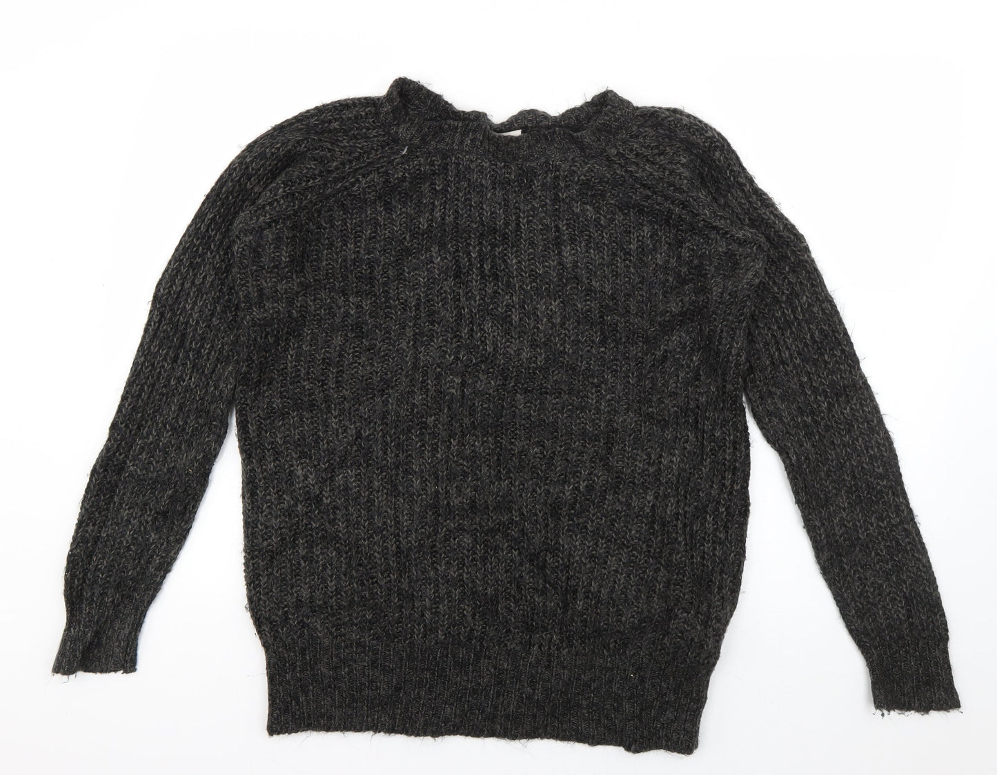 VILA Mens Green Crew Neck  Acrylic Pullover Jumper Size S