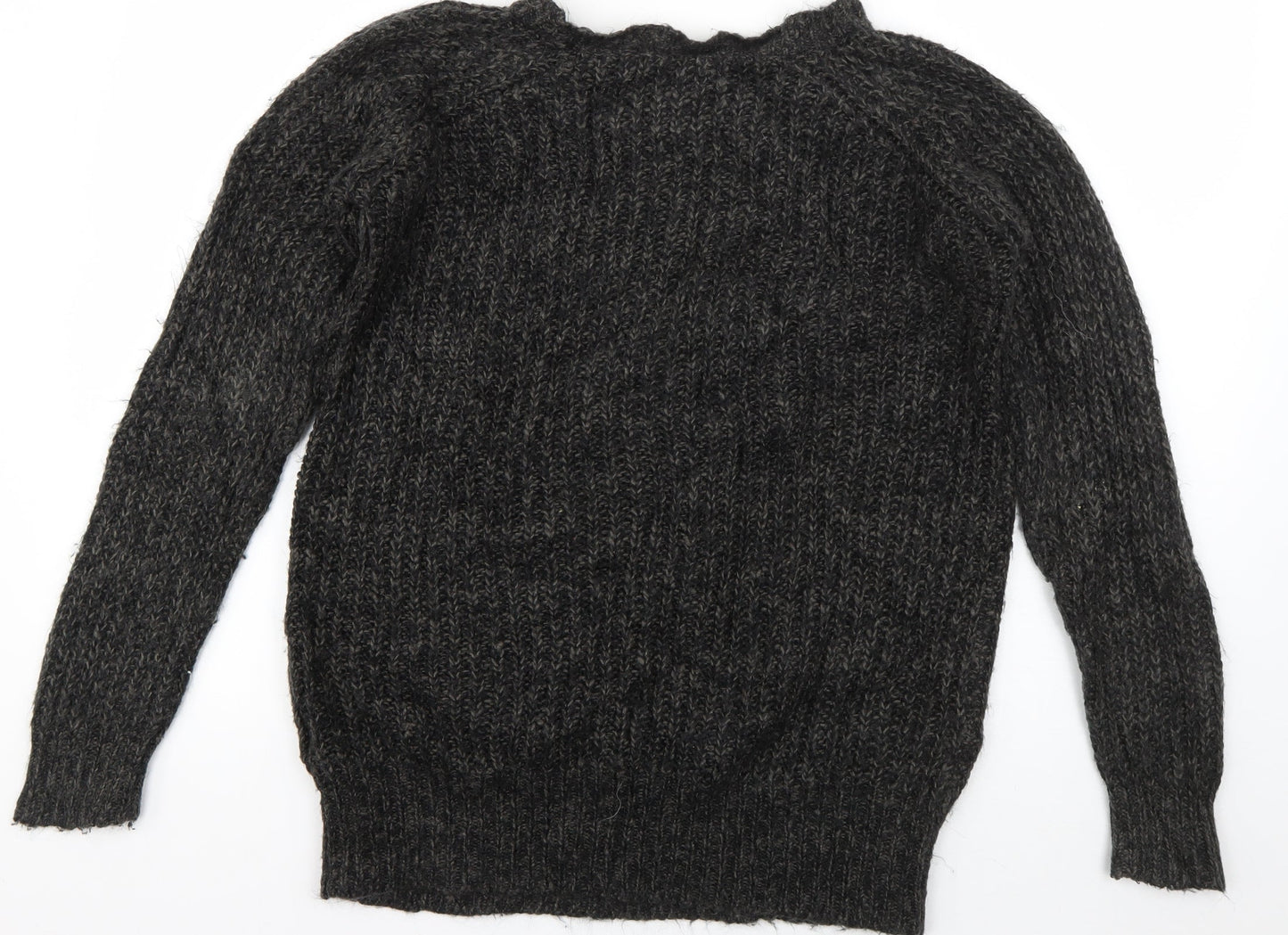 VILA Mens Green Crew Neck  Acrylic Pullover Jumper Size S