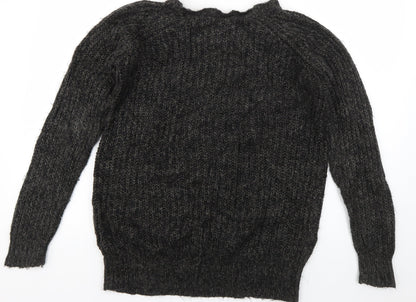 VILA Mens Green Crew Neck  Acrylic Pullover Jumper Size S