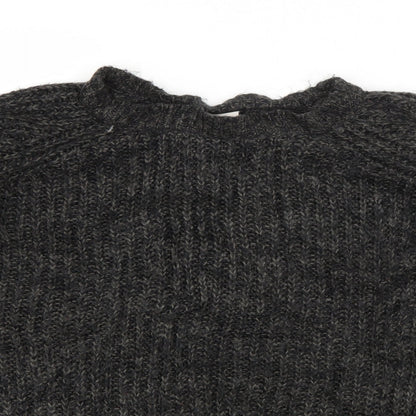 VILA Mens Green Crew Neck  Acrylic Pullover Jumper Size S