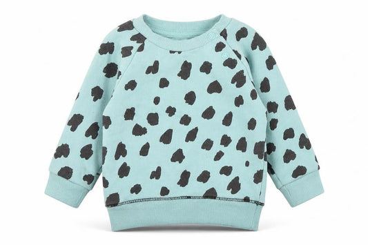 Primark Girls Blue Geometric Cotton Pullover Jumper Size 3-6 Months  Pullover