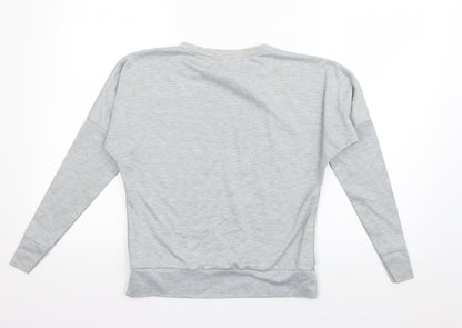 Femme Luxe Womens Grey  Polyester Pullover Sweatshirt Size S  Pullover