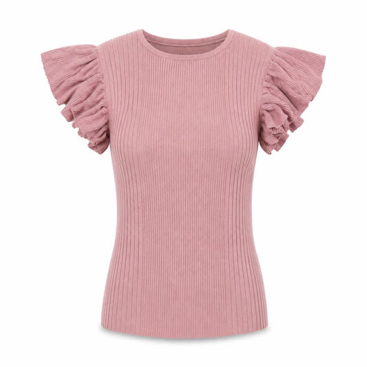 Womens UK Size 10 Apricot Pink Pullover Jumper