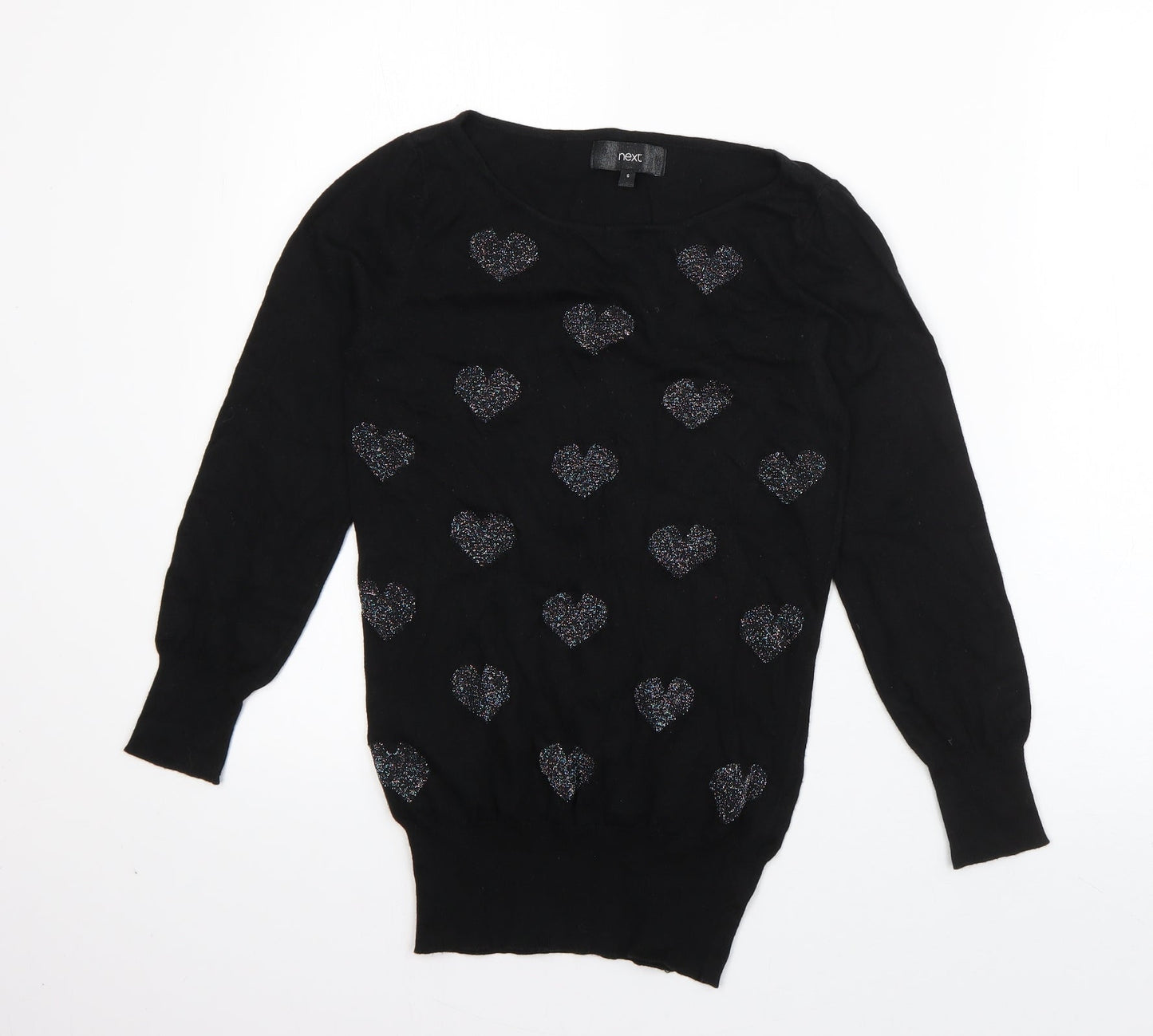 Womens UK Size 6 NEXT Black Pullover Jumper