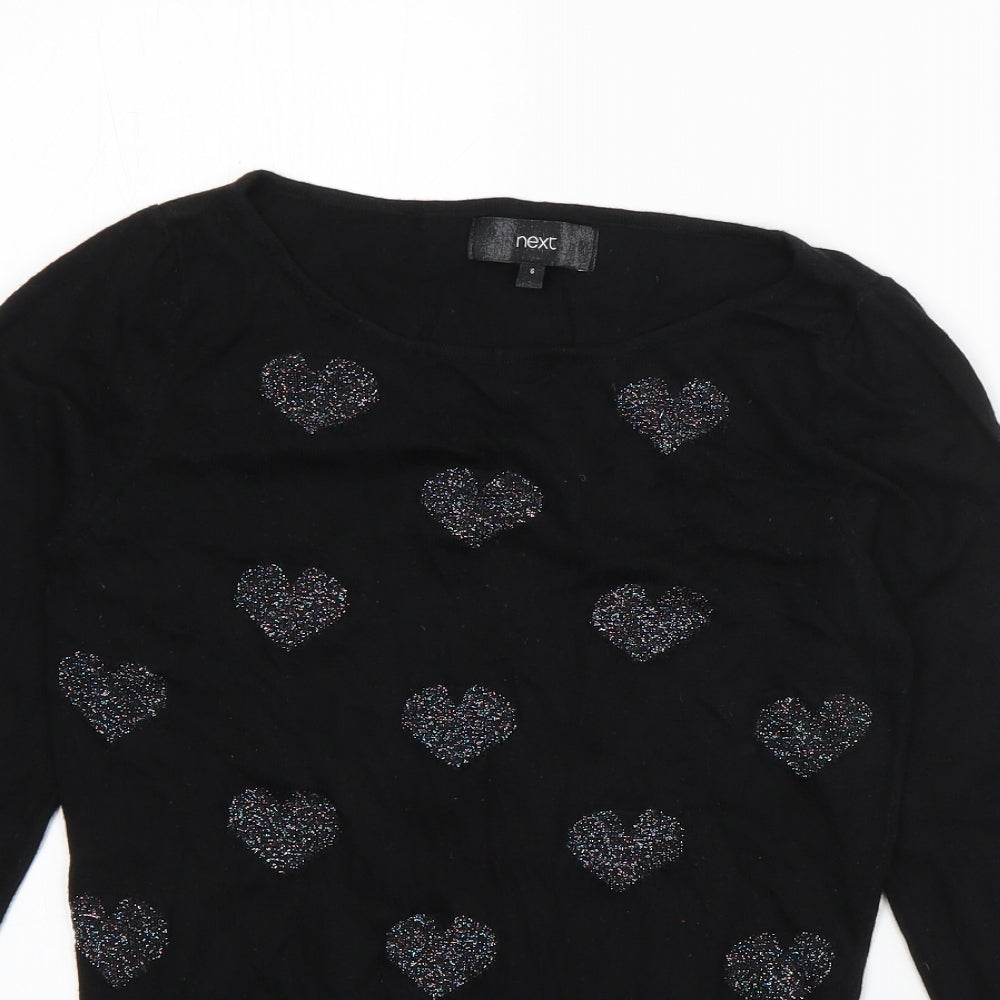 Womens UK Size 6 NEXT Black Pullover Jumper