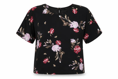 Womens UK Size 12 Body Flirt Black Basic Blouse