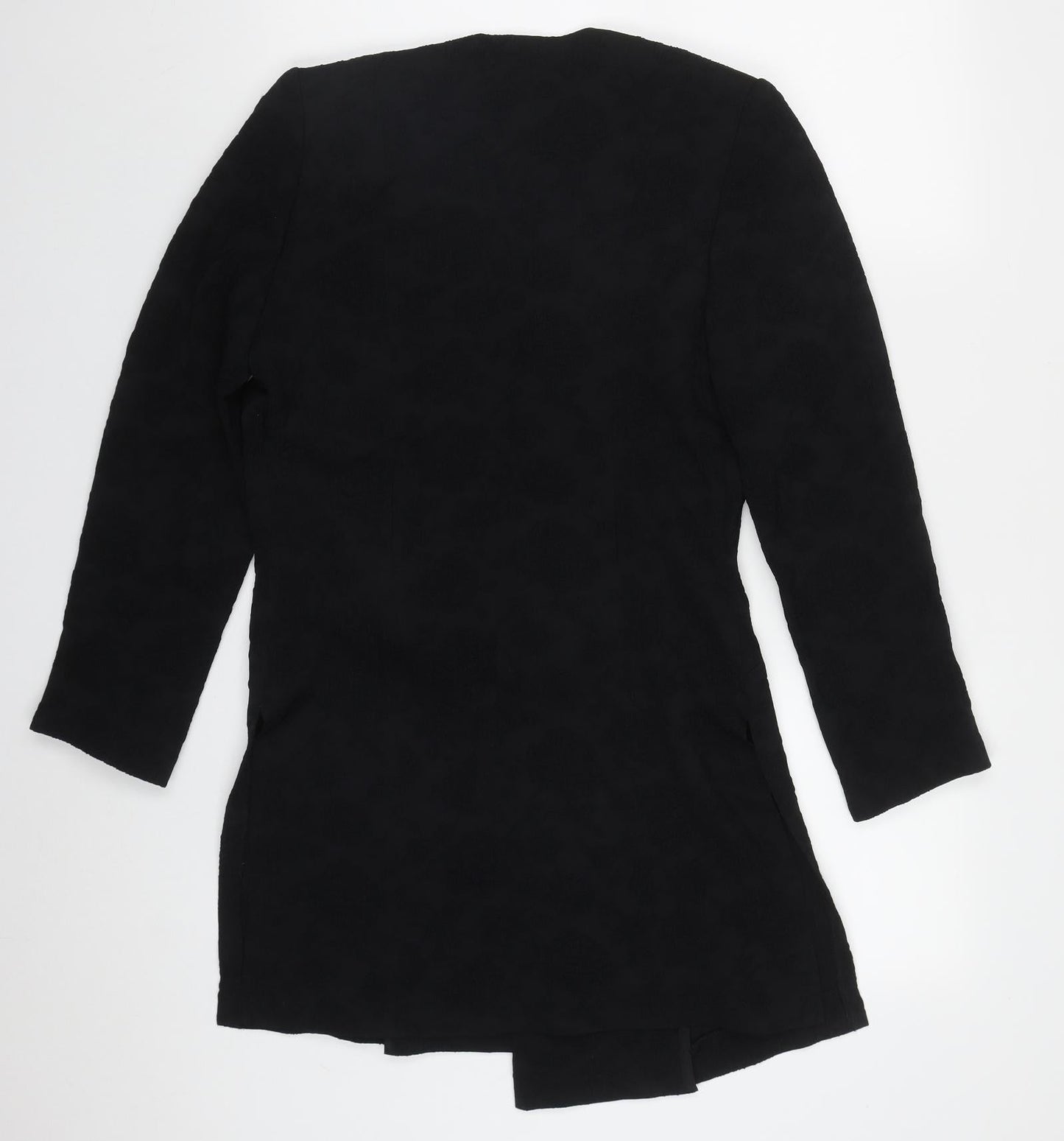 Grace Womens Black Floral  Jacket  Size 10  Button