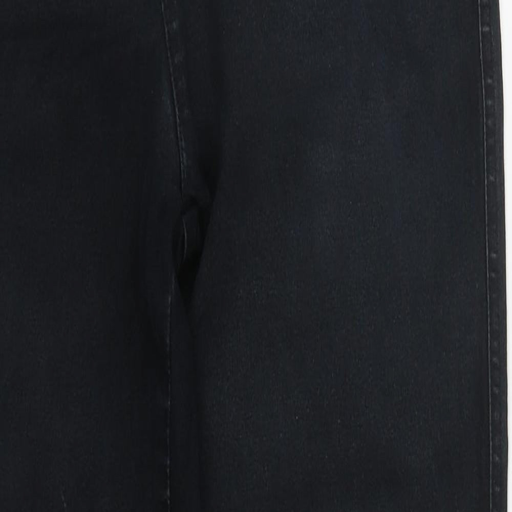 Marble Womens Blue  Cotton Straight Jeans Size 10 L29 in Regular Button
