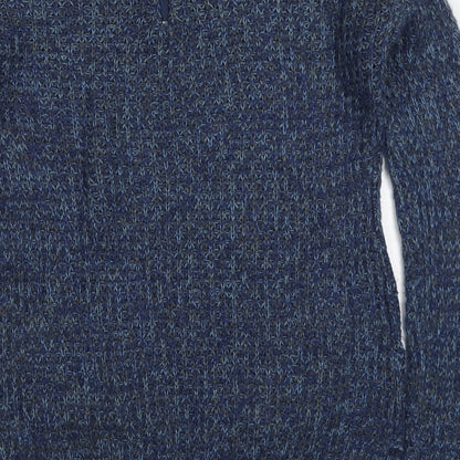Vintage Couture Womens Blue Round Neck  Acrylic Pullover Jumper Size 14